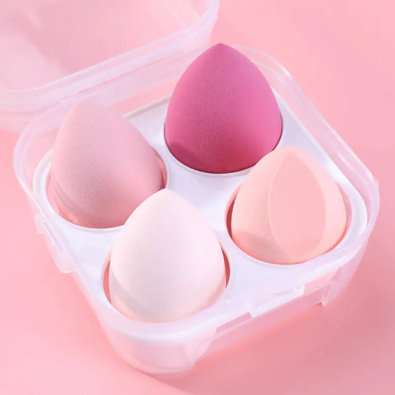 4pcs Makeup Sponge Powder Puff Dry and Wet Combined